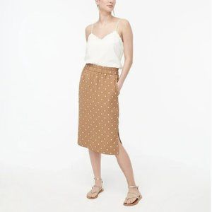 NWT J. Crew Pull-On Skirt in Polka Dot